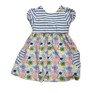 Matilda Jane Sz 6 Verbena Dream Dress Floral Stripe Nautical Classic Girly Cute